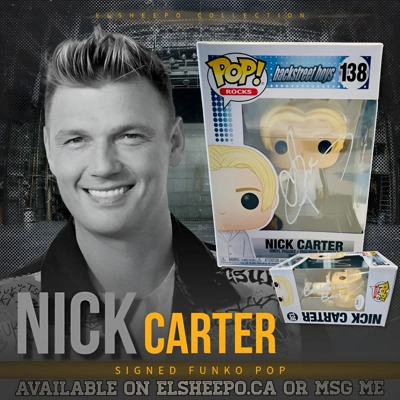 NICK CARTER SIGNED BACKSTREET BOYS 138 FUNKO POP & JSA CERTIFIED COA NICK CARTER SIGNED BACKSTREET BOYS 138 FUNKO POP & JSA CERTIFIED COA