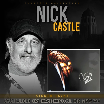 NICK CASTLE SIGNED HALLOWEEN MICHAEL MYERS 16x20 POSTER & BECKETT CERTIFIED BAS