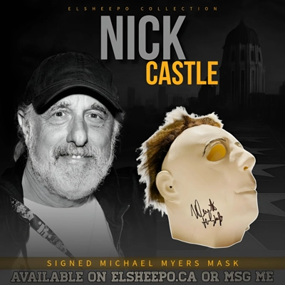 NICK CASTLE SIGNED HALLOWEEN MICHAEL MYERS MASK & BECKETT CERTIFIED BAS COA NICK CASTLE SIGNED HALLOWEEN MICHAEL MYERS MASK & BECKETT CERTIFIED BAS COA