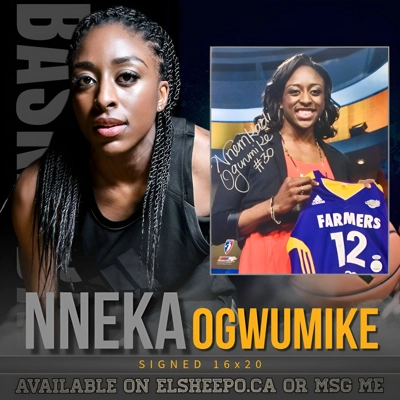 NNEKA OGWUMIKE SIGNED WNBA 16x20 POSTER & CERTIFIED