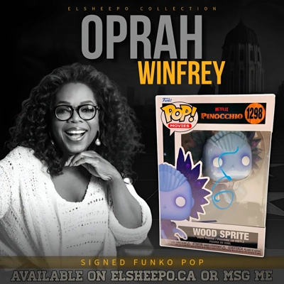 OPRAH WINFREY SIGNED PINOCCHIO WOOD SPRITE FUNKO POP 1298 & ACOA CERTIFIED