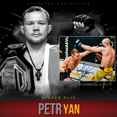 PETR YAN SIGNED UFC 8x10 PHOTO & PSA CERTIFIED COA