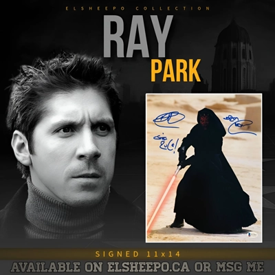 RAY PARK SIGNED STAR WARS 11x14 POSTER & BECKETT BAS CERTIFIED COA RAY PARK SIGNED STAR WARS 11x14 POSTER & BECKETT BAS CERTIFIED COA