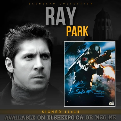 RAY PARK SIGNED G.I JOE 11x14 POSTER & BECKETT BAS CERTIFIED COA RAY PARK SIGNED G.I JOE 11x14 POSTER & BECKETT BAS CERTIFIED COA