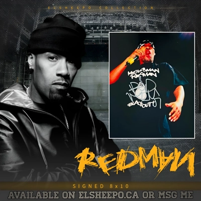 REDMAN SIGNED 8x10 & JSA CERTIFIED COA