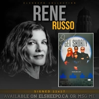 RENE RUSSO SIGNED GET SHORTY 11x17 POSTER & JSA CERTIFIED COA