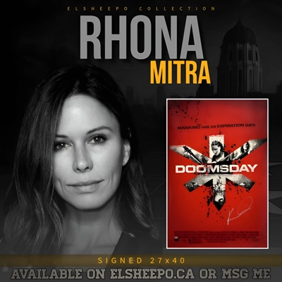 RHONA MITRA SIGNED DOOMSDAY 2008 27x40 MOVIE POSTER & CELEBRITY AUTHENTICS COA RHONA MITRA SIGNED DOOMSDAY 2008 27x40 MOVIE POSTER & CELEBRITY AUTHENTICS COA