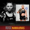 ROSE NAMAJUNAS SIGNED UFC 11x14 POSTER & JSA CERTIFIED COA