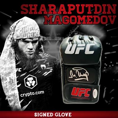 SHARAPUTDIN MAGOMEDOV SIGNED UFC GLOVE & JSA CERTIFIED COA SHARAPUTDIN MAGOMEDOV SIGNED UFC GLOVE & JSA CERTIFIED COA