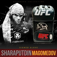 SHARAPUTDIN MAGOMEDOV SIGNED UFC GLOVE & JSA CERTIFIED COA
