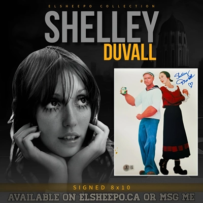 SHELLEY DUVALL SIGNED POPEYE 8x10 & BECKETT CERTIFIED BAS COA