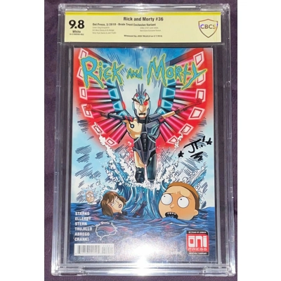 JOSH TRUJILLO SIGNED RICK AND MORTY COMIC BOOK #36 CBCS GRADED 9.8 JOSH TRUJILLO SIGNED RICK AND MORTY COMIC BOOK #36 CBCS GRADED 9.8