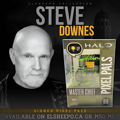 STEVE DOWNES SIGNED HALO MASTER CHIEF 018 PIXEL PALS & BECKETT CERTIFIED BAS COA STEVE DOWNES SIGNED HALO MASTER CHIEF 018 PIXEL PALS & BECKETT CERTIFIED BAS COA