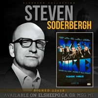 STEVEN SODERBERGH SIGNED MAGIC MIKE 12x18 POSTER & BECKETT CERTIFIED BAS COA