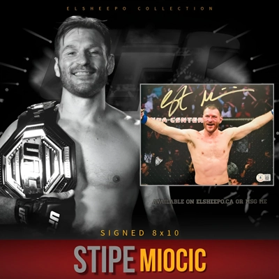 STIPE MIOCIC SIGNED UFC 8x10 PHOTO & BECKETT CERTIFIED BAS COA
