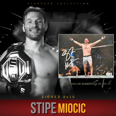 STIPE MIOCIC SIGNED UFC 8x10 PHOTO & BECKETT CERTIFIED BAS COA