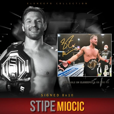 STIPE MIOCIC SIGNED UFC 8x10 PHOTO & BECKETT CERTIFIED BAS COA