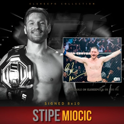 STIPE MIOCIC SIGNED UFC 8x10 PHOTO & BECKETT CERTIFIED BAS COA