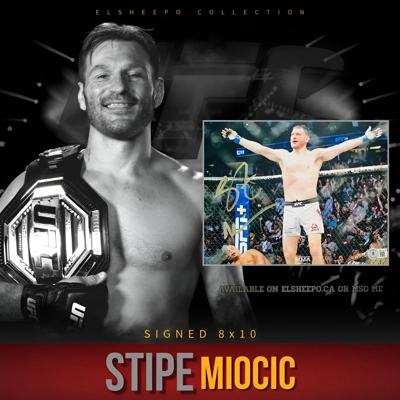 STIPE MIOCIC SIGNED UFC 8x10 PHOTO & BECKETT CERTIFIED BAS COA