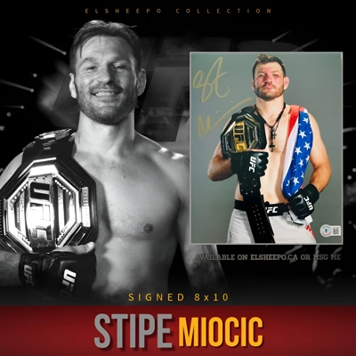 STIPE MIOCIC SIGNED UFC 8x10 PHOTO & BECKETT CERTIFIED BAS COA