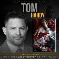 TOM HARDY SIGNED VENOM LET THERE BE CARNAGE 27x40 & CELEBRITY AUTHENTICS COA