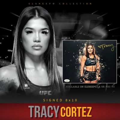 TRACY CORTEZ SIGNED UFC 8x10 PHOTO & JSA COA