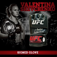 VALENTINA SHEVCHENKO SIGNED UFC GLOVE & JSA CERTIFIED COA
