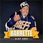 YVON BARRETTE SIGNED SLAP SHOT 8x10 PHOTO & BECKETT CERTIFIED BAS COA