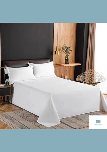 ShonenStore White Hotel Bed Sheets