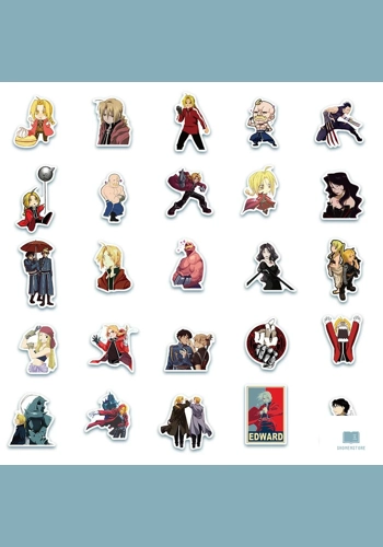 Fullmetal Alchemist PVC Waterproof Sticker Pack