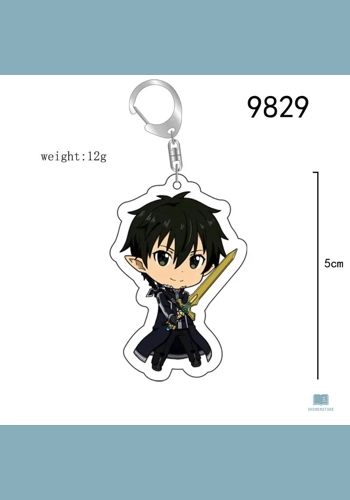 Trendy Anime Cartoon Acrylic Keychain
