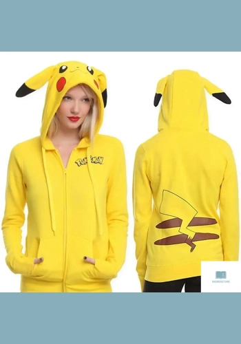 Anime Pikachu Cartoon Hoodie Sweatshirt Women
