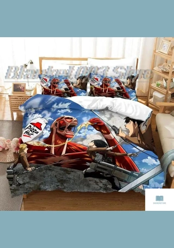3D Anime Attack on Titan Bedding Set
