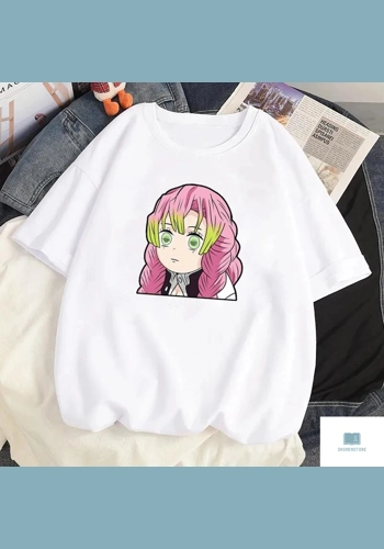 Demon Slayer Cartoon Women's Loose-Fit Tee