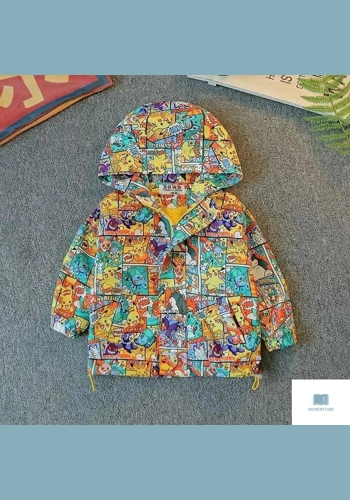 Pokemon Pikachu Kids Waterproof Jacket