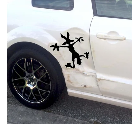Coyote Dent Repair Sticker