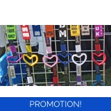 Heart Tsurikawa Car Hanger Black