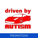 Driven By Autism Sticker Autism Awaren..