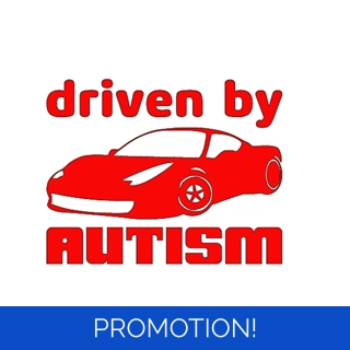 Driven By Autism Sticke..