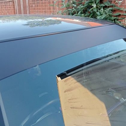 Matte Black Vinyl Sunstrip