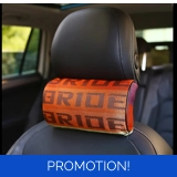 Bride JDM Headrest/Back Cushion Orange..