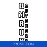 Qmruk Autoworx Outline Logo Sticker