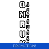 Qmruk AutoWorX Outline Logo Large Stic..