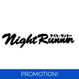 Night Runner Jdm Large Sticker