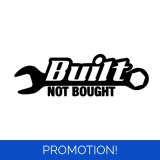 Built Not Bought Large Sticker