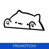 Peeking Bongo Cat JDM Tuning Sticker