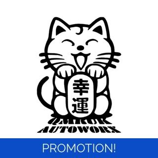 Lucky Cat JDM Logo Stic..