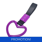 Heart Tsurikawa Car Hanger Purple
