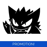 Peeking Gengar JDM Sticker