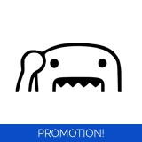 Domo Kun Peeking Sticker